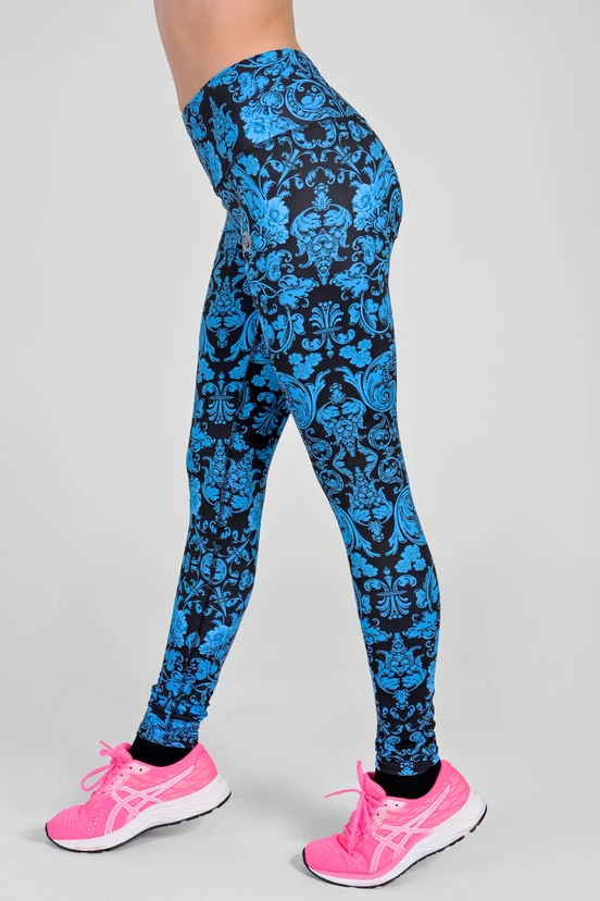 Regular leggings with waistband Basic Ornamo Azzurro - packshot