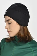 Short hat with earflaps Black - packshot