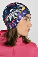 Short hat with earflaps Mosaic Fern - packshot