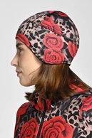 Short hat with earflaps Selva Roses - packshot