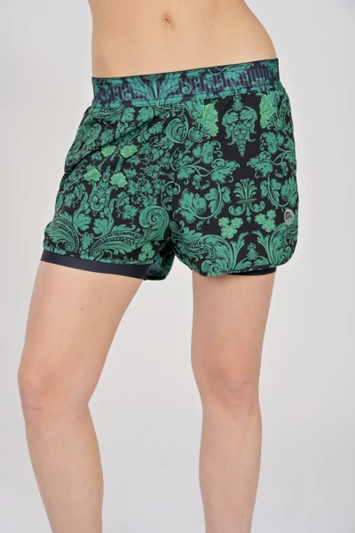 Spodenki sportowe z legginsami damskie Ornamo Verde