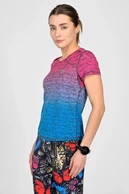 Sports T-shirt Basic Melange Azzurro-Rosa - packshot