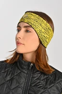 Thermoactive sports headband with ear pads Melange Yellow - packshot