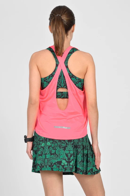 Women's boxer tank top Pink - packshot