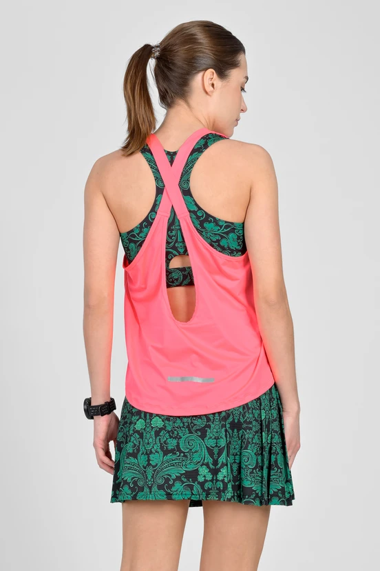 Women's boxer tank top Pink - packshot