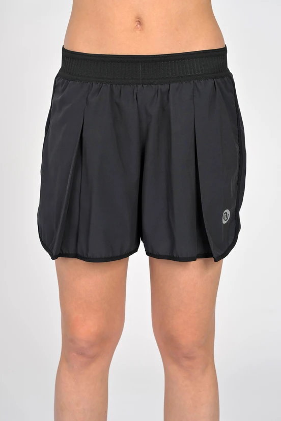 Women's sports shorts with leggings Black - packshot