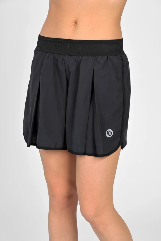 Women's sports shorts with leggings Black - packshot