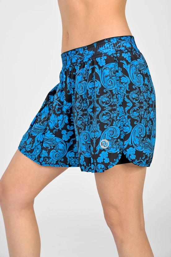 Women's sports shorts with leggings Ornamo Azzurro - packshot