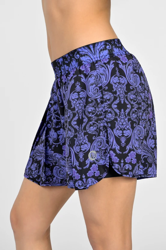 Women's sports shorts with leggings Ornamo Viola - packshot