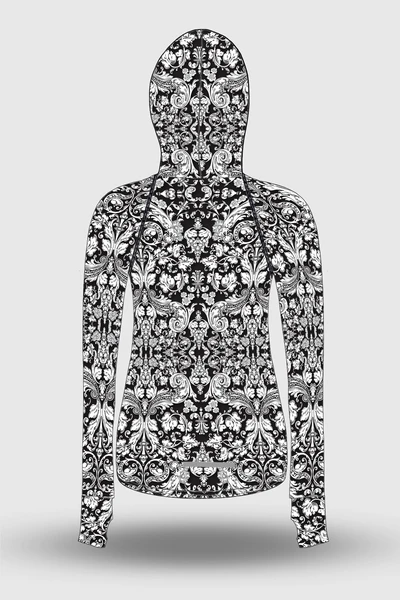 Preorder Hoodie Ornamo White-Black
