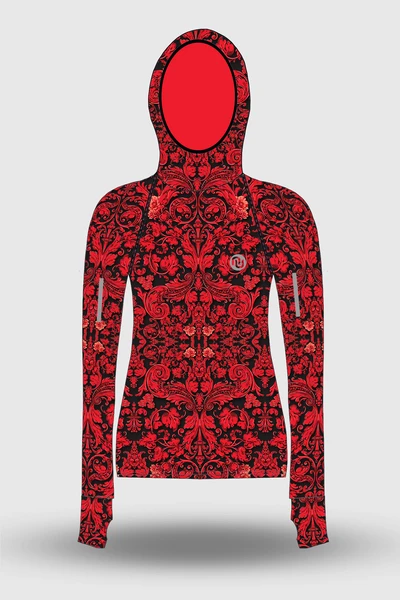Preorder Hoodie Ornamo Red-Black