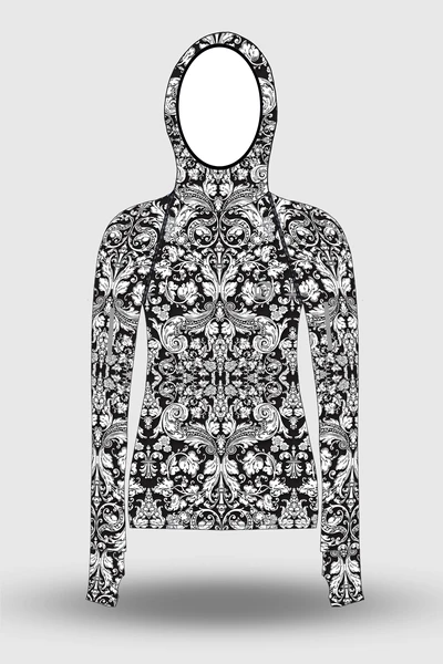 Preorder Hoodie Ornamo White-Black