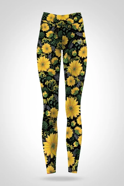 Preorder Leggings regular with waistband Pro Sunflowers