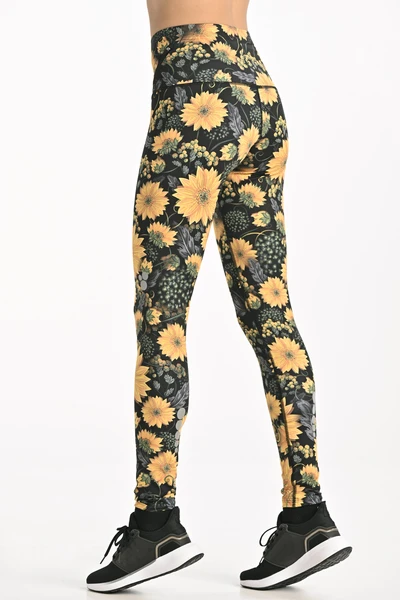Preorder Petite high waisted leggings Sunflowers