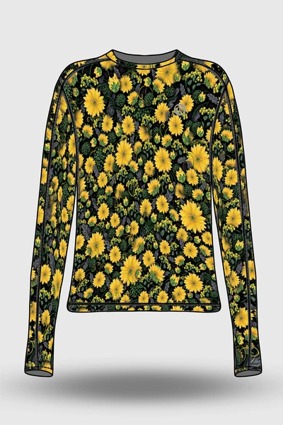 PreorderBlouse Basic Sunflowers