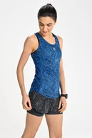 Biodegradable women's boxer tank top Blink Blue - packshot