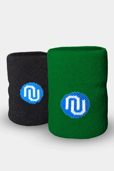 Cotton wristband 2 pcs Green-Black