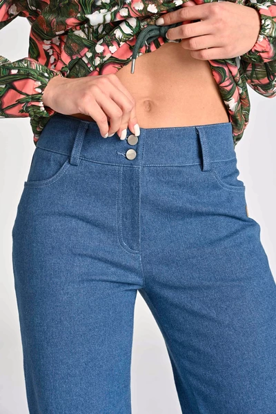 Women's straight leg jeans Blue Denim