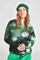 Organic cotton women's blouse Wavy Green - packshot