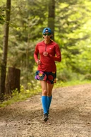 Women's leg warmers Blue - packshot