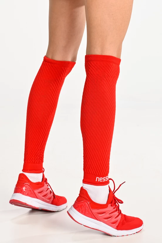 Women's leg warmers Red - packshot