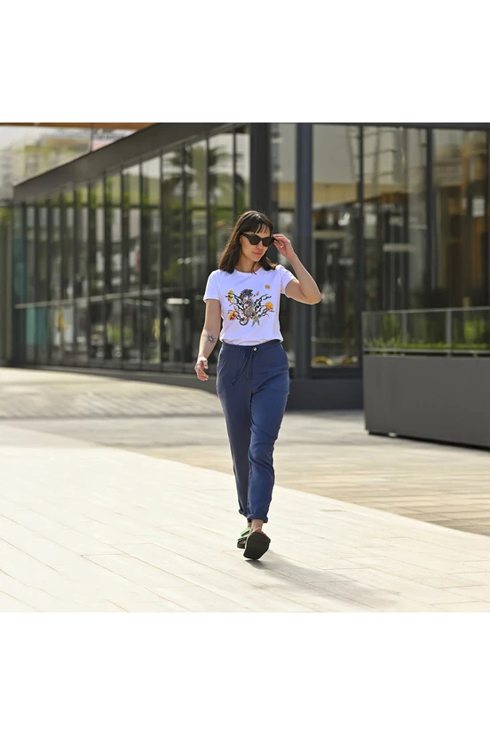 Women's pants TENCEL&amp;#x2122; Navy - packshot