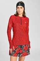 Blouse Zip Melange Red - packshot