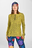 Blouse Zip Melange Yellow - packshot