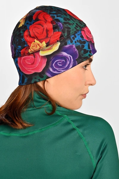 Short insulated hat Selva Roses Cobalt