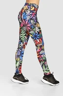 Dual Space leggings with side pockets Mosaic Fern - packshot