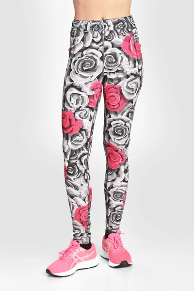 Dual Space leggings with side pockets Ornamo Roses