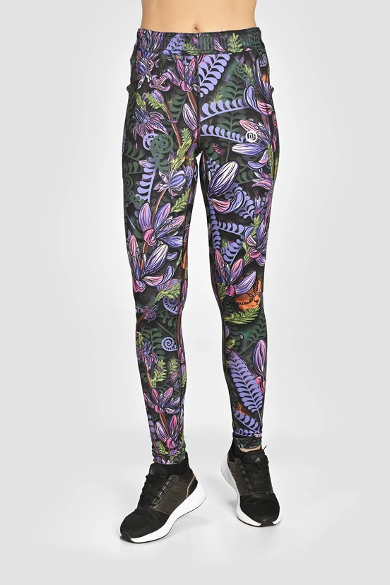 Dual Space leggings with side pockets Purple Ling - packshot