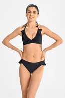 Figi bikini classic z falbanką Black - packshot