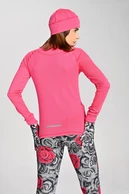 Insulated blouse with stand-up collar Zip GloPink - packshot