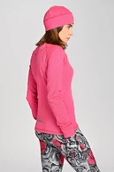 Insulated blouse with stand-up collar Zip GloPink - packshot