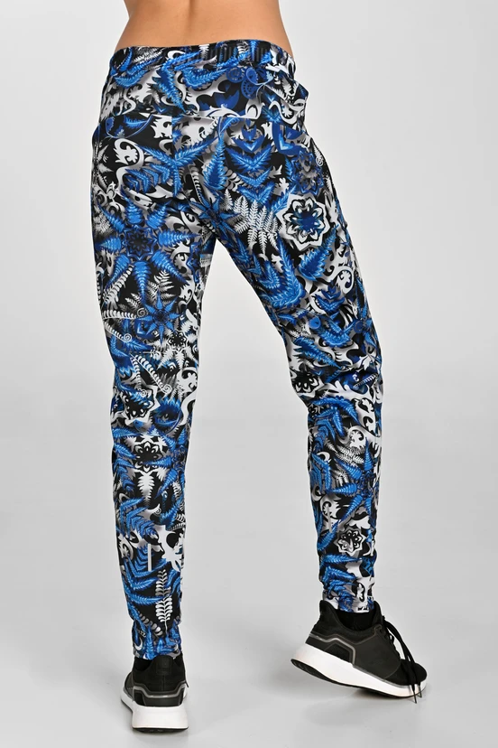 Insulated running pants Mosaic Fern Blue - packshot