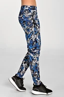 Insulated running pants Mosaic Fern Blue - packshot