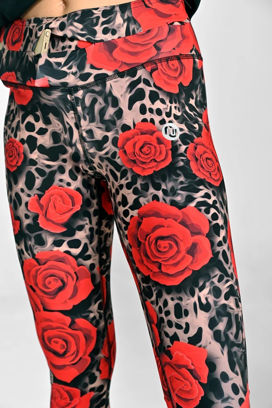 Leggings petite with waistband Pro Selva Roses - packshot