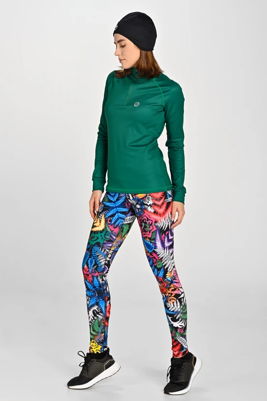 Leggings regular with waistband Pro Mosaic Fern - packshot