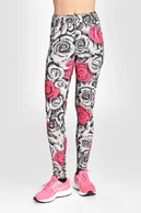 Legginsy Dual Space z kieszeniami po bokach Ornamo Roses - packshot