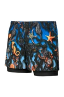 Men's sports shorts with leggings Gold Reef - packshot