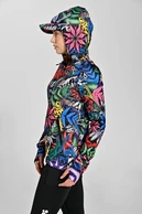 Premium zipped hoodie Mosaic Fern - packshot