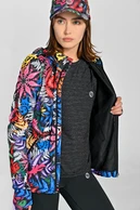 Premium zipped hoodie Mosaic Fern - packshot