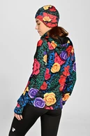 Premium zipped hoodie Selva Roses Cobalt - packshot