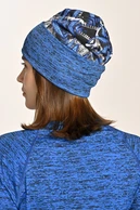 Thermoactive smurfette hat Mosaic Fern Blue-Melange Cobalt - packshot