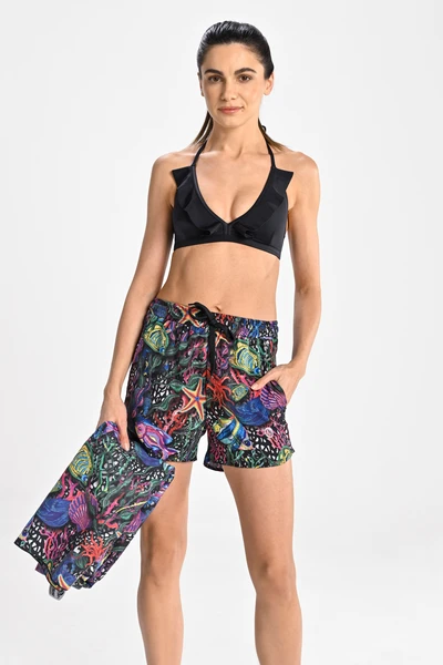 Women's beach shorts Mosaic Sea