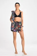 Women's beach shorts Mosaic Sea - packshot