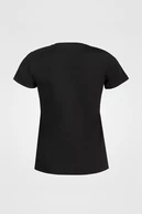 Women's t-shirt Pure Black with print - packshot